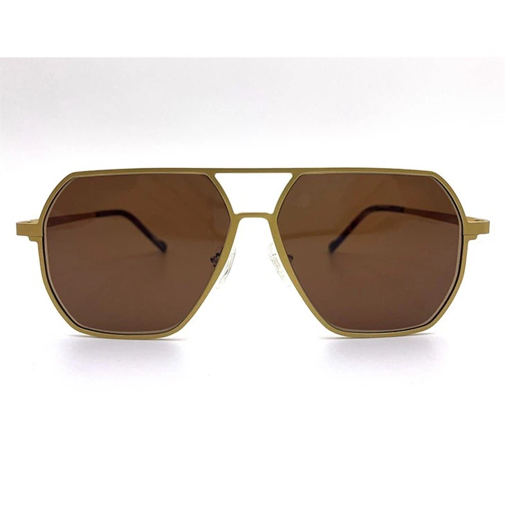 Golden Aluminium Frame Sunglasses
