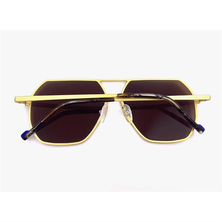 Golden Aluminium Frame Sunglasses